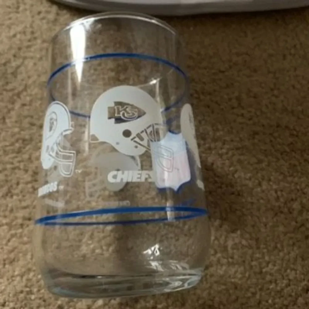 NFL AFC Western Division Glass Drink Tumbler
